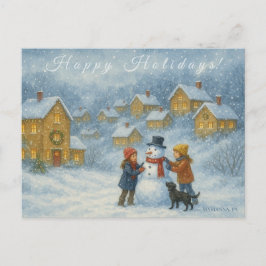 Cartão Postal Marianna Pennsylvania Férias Inverno Colecionável