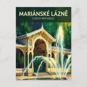 Cartão Postal Mariánské Lázně República Tcheca