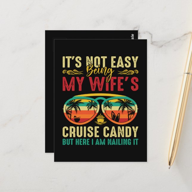 Cartão Postal Marido de Doces de Cruzeiro Engraçado (Frente/Verso In Situ)