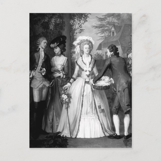 Cartão Postal Marie-Antoinette de Habsburgo-Lorena (Frente)