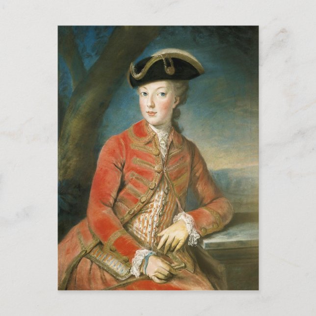 Cartão Postal Marie Antoinette em caçada por Krantzinger (Frente)