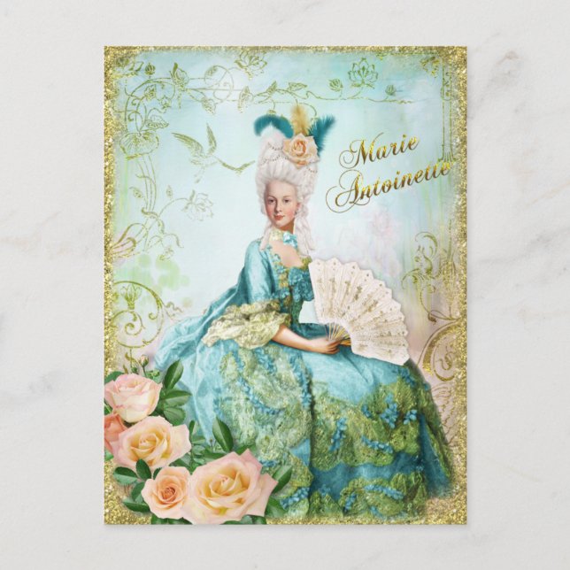 Cartão Postal Marie Antoinette Portrait Postcard Jardim Esmerald (Frente)