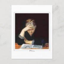 Marie Bashkirtseff #22 - Cartão-postal de arte