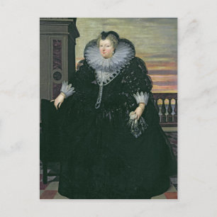 Cartão Postal Marie de Medici Queen, França, 1617