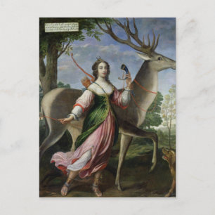 Cartão Postal Marie de Rohan-Montbazon Duquesa de Chevre