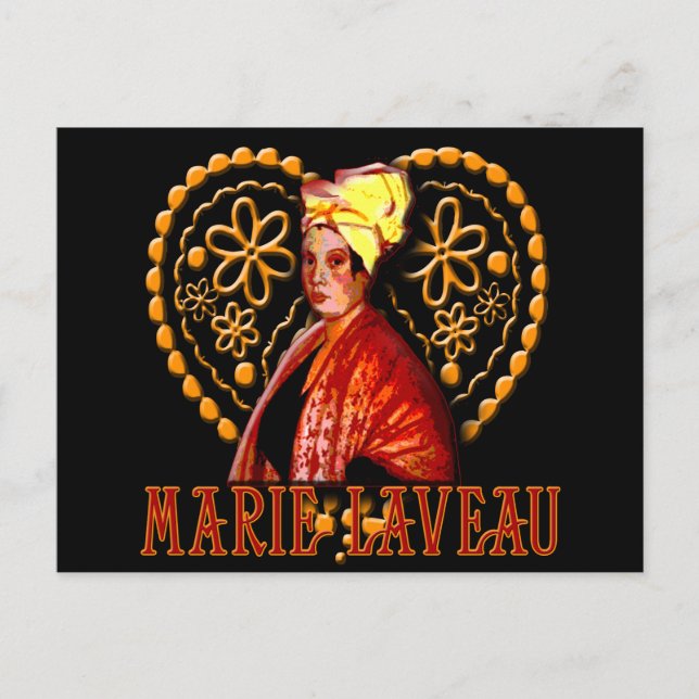 Cartão Postal Marie Laveau Voodoo Alto Sacerdote (Frente)