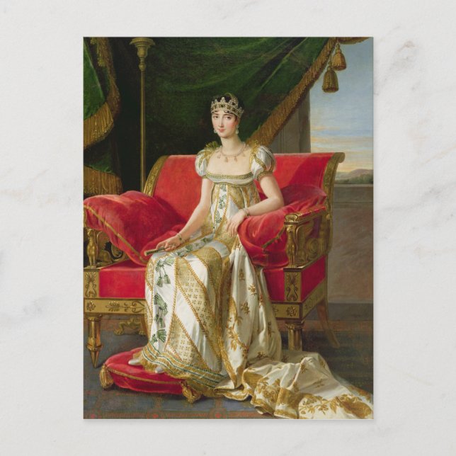Cartão Postal Marie Pauline Bonaparte Princesa Borghese, 1808 (Frente)