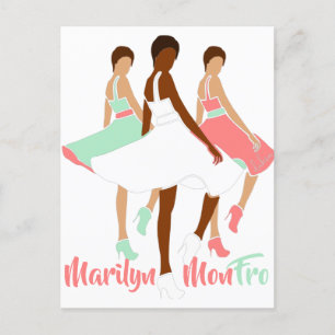 Cartão Postal Marilyn MonFRO AFRoCA Afro Africa Mulher Negra