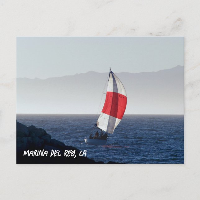 Cartão Postal Marina Del Rey, CA (Frente)