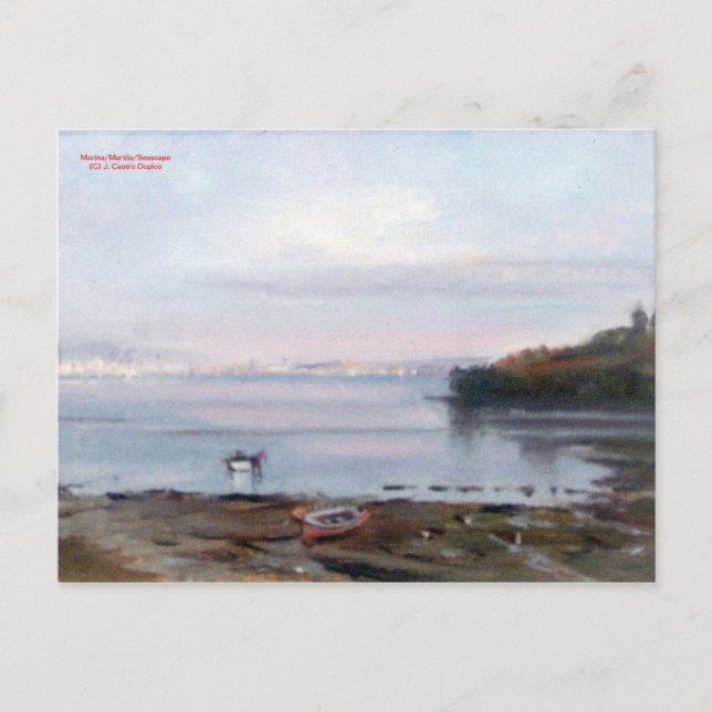 Cartão Postal Marina/Mariña/Seascape (Frente)