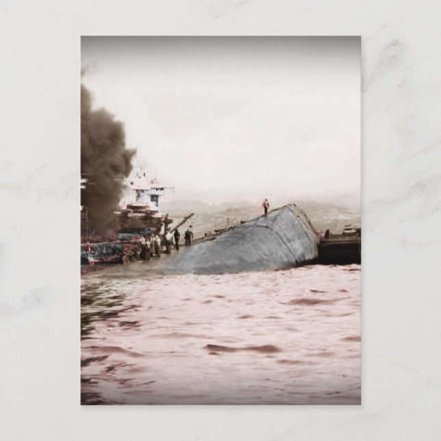 Cartão Postal Marinheiros em um navio dimensionado (Frente)