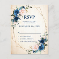 Marinho Blue Blush - RSVP Geométrico