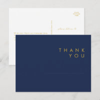 Marinho Minimalista Moderno Casamento Dourado Azul