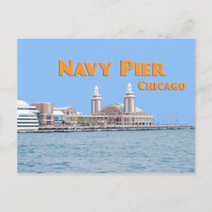 Cartão Postal Marinho Pier - Chicago Illinois