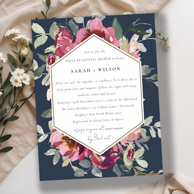 CARTÃO POSTAL MARINHO RED BLUSH ROSA FLORAL UNIDADE POR CASAL CH (Criador carregado)