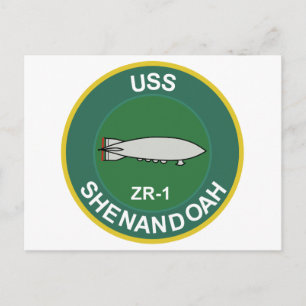 CARTÃO POSTAL MARINHO UTILIZA SHENANDOAH ZR- 1 ZEPLIN CLASS RIGI