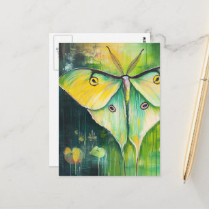Cartão Postal Mariposa Luna