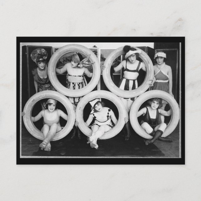 Cartão postal Mark Sennett Bathing Beauties (Frente)