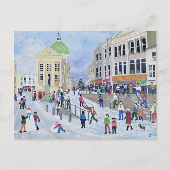 Cartão Postal Market Jew Street Penzance (Frente)