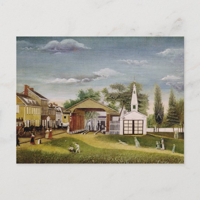 Cartão Postal Market Square, Germantown, Pensilvânia (Frente)