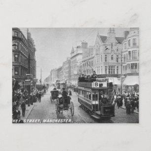 Cartão Postal Market Street, Manchester, c.1910