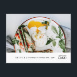 Cartão Postal Marketing com marca de novo evento do moderno rest<br><div class="desc">Cartão-postal do novo Marketing com marca de evento do restaurante moderno. Perfeito para restauração,  padaria,  restaurantes,  levante,  levante e muito mais.</div>
