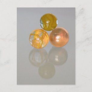 Cartão postal - mármores laranja