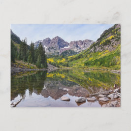 Cartão Postal Maroon Bells no outono, Colorado