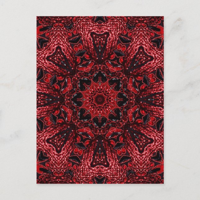 Cartão Postal maroon burgundy da boêmia moroco (Frente)