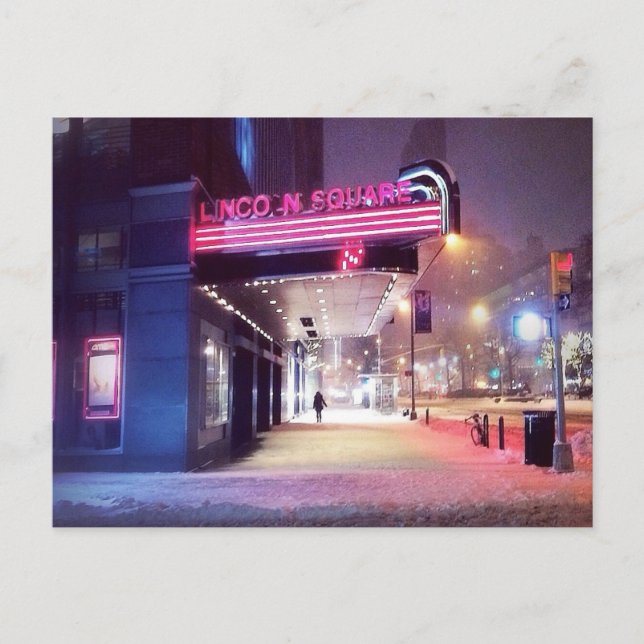 Cartão Postal Marquee de inverno (Frente)