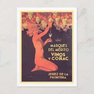 Cartão Postal Marques Del Merito Vinos y Conac
