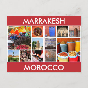 Cartão Postal marrakesh cenas de marrocos