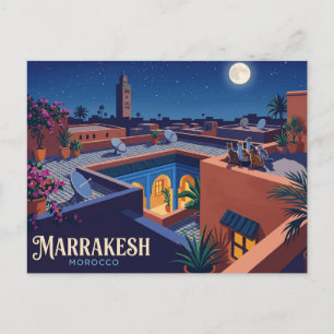 Cartão Postal Marraquexe Marrocos