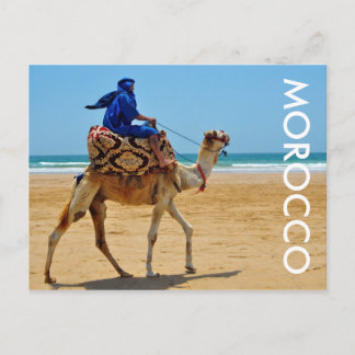 Cartão Postal marroco caranguejo camelo praia litorânea