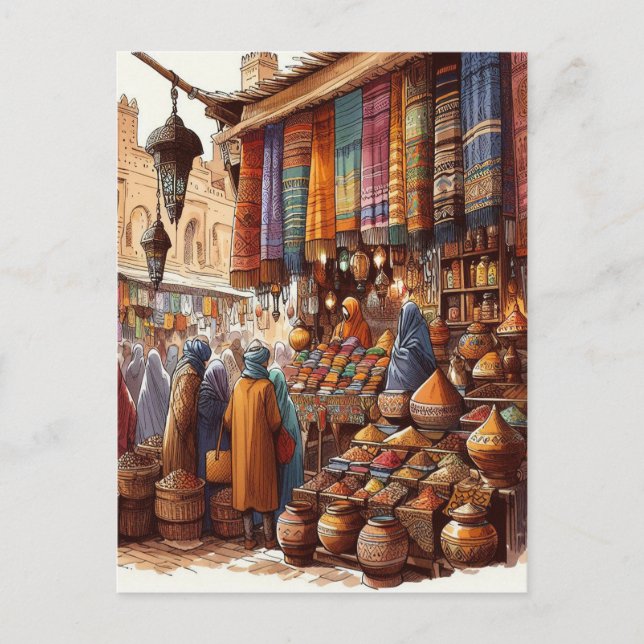 Cartão Postal Marrocos (Frente)