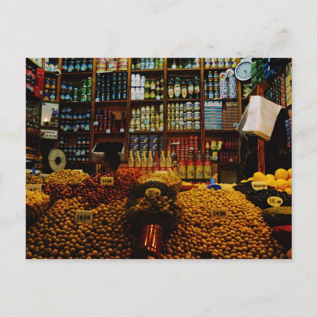 Cartão Postal Marrocos: Amantes de oliveira (Frente)