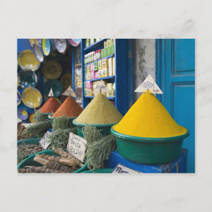 Cartão Postal MARROCOS, costa atlântica, ESSAOUIRA: Mercado de 