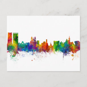 Cartão Postal Marseille France Skyline