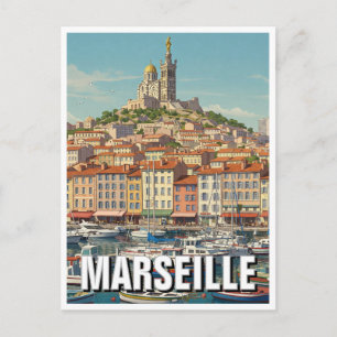 Cartão Postal Marseille France Viagem