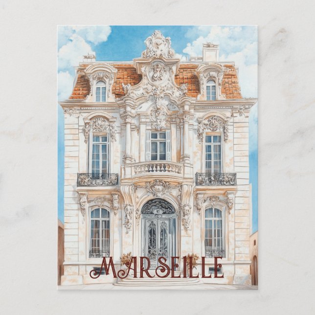Cartão Postal Marseille France Viagem (Frente)