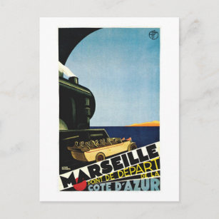 Cartão Postal Marselha / Marselha - Cote D Azur France Viagem