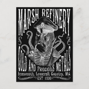 Cartão Postal Marsh Refining Company Innsmouth Lovecraft