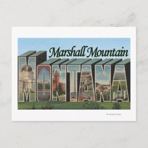 Cartão Postal Marshall Mountain, Montana