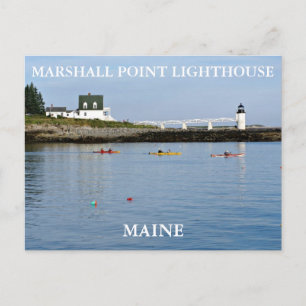 Cartão Postal Marshall Point Light, Port Clyde Maine