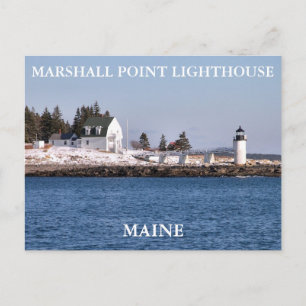 Cartão Postal Marshall Point Light, Port Clyde Maine