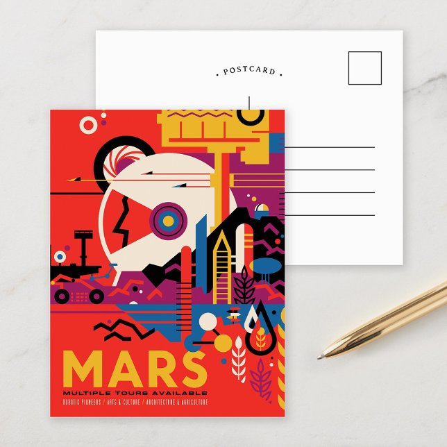 Cartão Postal Marte | Visão do futuro da NASA (Criador carregado)