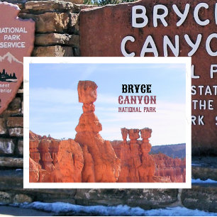Cartão Postal Martelo de Thor Hoodoo Parque Nacional Bryce Canyo
