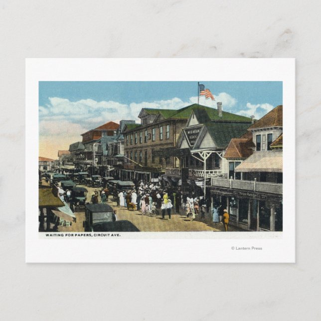 Cartão Postal Martha's Vineyard, Cena da Avenida Circuit (Frente)