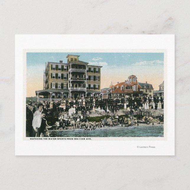 Cartão Postal Martha's Vineyard, View of Sea View Avenue (Frente)