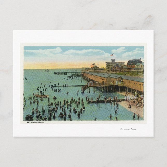 Cartão Postal Martha's Vineyard, Vista aérea da praia (Frente)